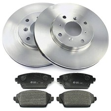 Set Bremsscheiben und -beläge Vorne und Hinten für Fiat Bravo 1.4 16V 90CV