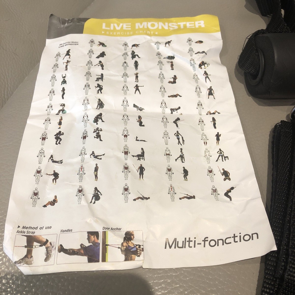 Live Monster Resistant Bands For 54 Multifunctional Exercises
