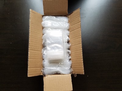 1000 ZIP SEAL BAGS 2'' x 2'' CLEAR 2 MIL PLASTIC RECLOSABLE TOP LOCK MINI BAGGIES