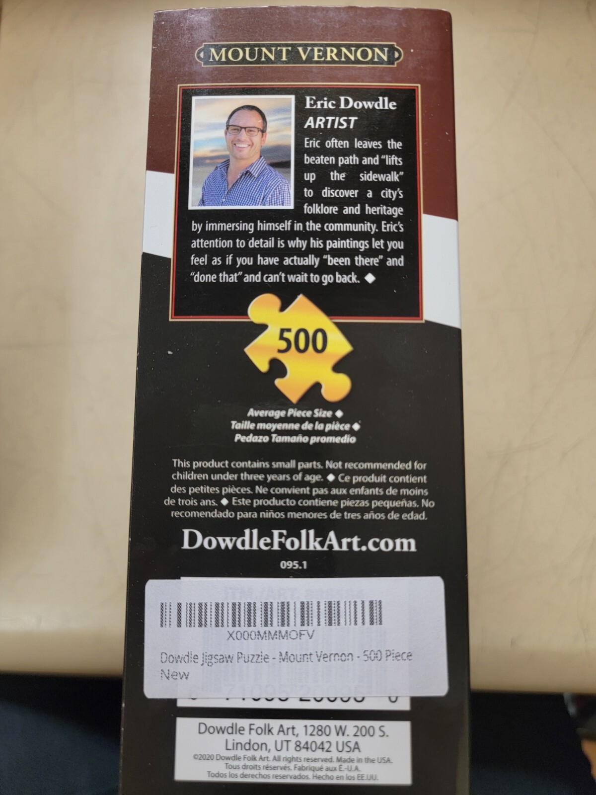 Eric Dowdle Mount Vernon 500 Piece Jigsaw Puzzle eBay