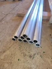 1" OD x 1/8" Wall, 0.75" ID 6061 T6 Aluminum Seamless Round Tube 12" long