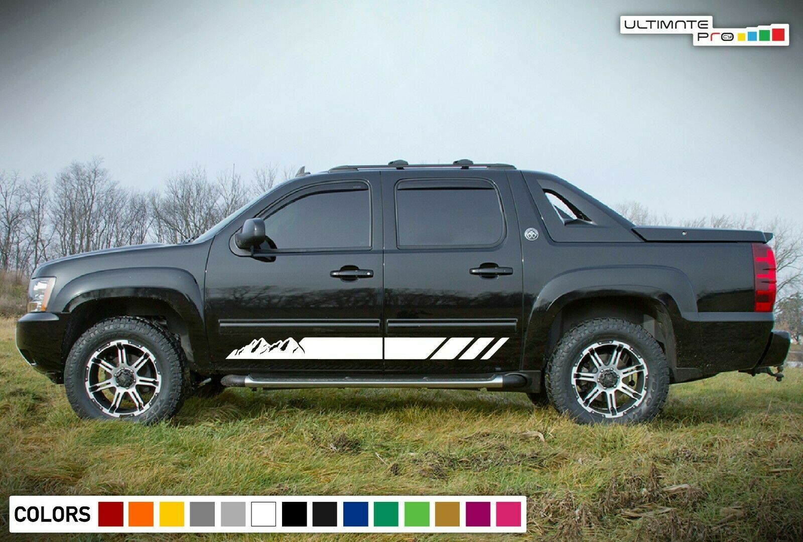 Sticker side bar Stripe for Chevrolet Avalanche 2006 2007 2008 2009