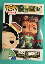 Funko Jesse Pinkman 161 Green Hazmat Signed Auto Breaking Bad Aaron Paul SWAU