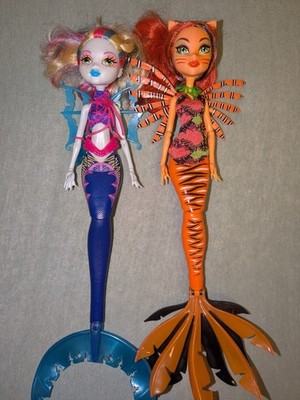 2 Monsterhigh Puppen/ Meerjungfrauen Hybrid Torelei & Neptuna