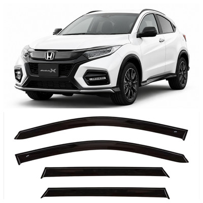 Tape-on Window Visors Rain Guards Fit Honda Vezel 5d 2013-2020 Wind Deflectors
