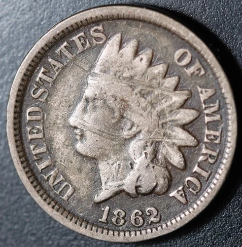 1862 INDIAN HEAD CENT - GOOD