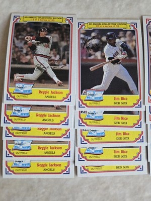 1984 Topps Drakes Big Hitters 30 Card Lot Reggie Jackson Robin Yount