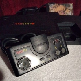 NEC TURBO GRAFX 16 Black Console & Controller With Legendary Axe + tv connector 