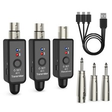 1set Wireless Microphone Transmitter Receiver UHF XLR Adapter Widely Applicant