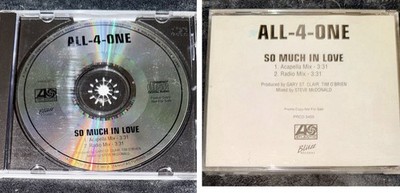 All-4-One So Much In Love Radio Promo CD Single. Very Good Condition. Rare!