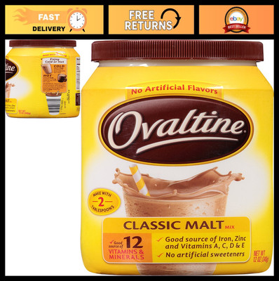 Classic Malt Beverage Mix, 12oz Canisters - Pack of 6, Rich Chocolate Flavor