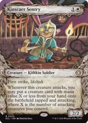 Kinscaer Sentry (Showcase) - NM Foil R : Lorwyn Eclipsed