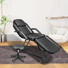 Multipurpose Massage Bed Facial Massage Table Tattoo Chair w/ Hydraulic Stool