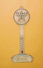 RARE Vintage 1940s Texaco Pole Sign Thermometer - Harry Stohler - Richland, PA