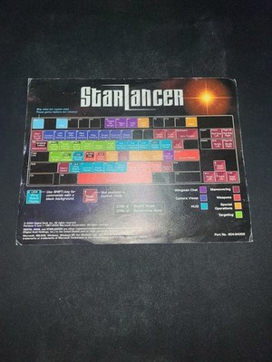 Starlancer Star Lancer PC Keyboard Guide Control Insert Sheet EXMT condition