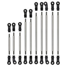 INJORA STAINLESS STEEL LINKS PLASTIC ROD END UNASSEMBLED KIT FOR TRAXXAS TRX4 TR