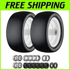 Durable Solid Tires for Garden Tractor, 13x6.5 - 2 Pack