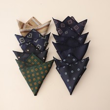 Paisley Men's Square Pocket Business Suit Accessories Vintage Chest Handkerchief