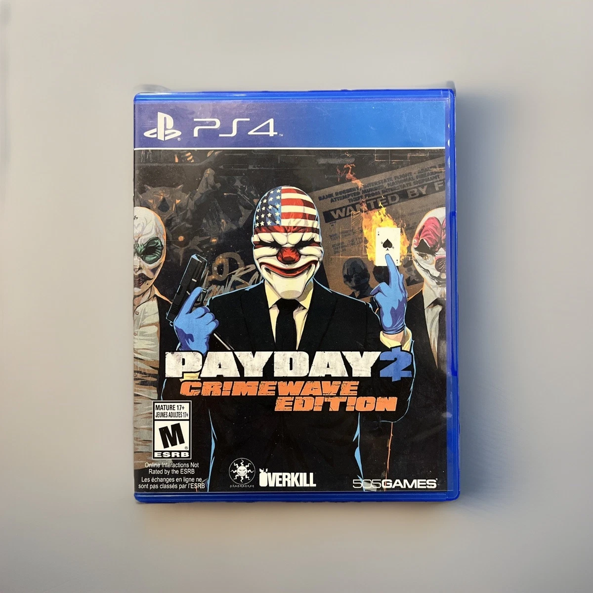 Display Promo Payday 2 Pour PS4 - Édition Collector Rare - Marchandise De Magasin - UK