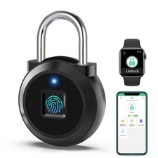 Fingerprint Lock, Gym Locker Lock with Fingerprint Bluetooth APP, Biometric F...