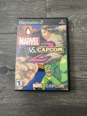 Marvel Vs Capcom 2 (Sony PlayStation 2 PS2, 2002) with Case & Manual