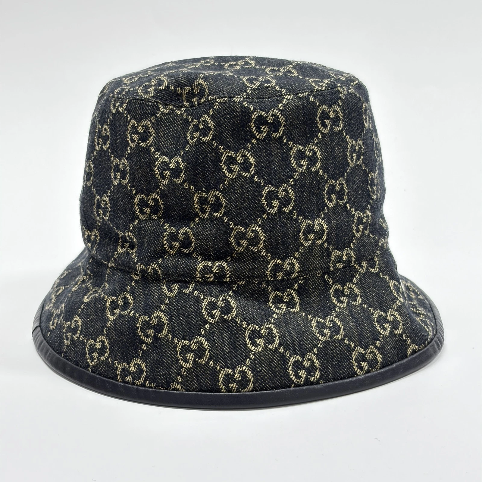 Gucci GG Denim Bucket Hat Black 576371 3HAF8 1060 M