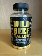 Wild Beef Tallow Grass Fed Beef Supplement Capsules - 90Count