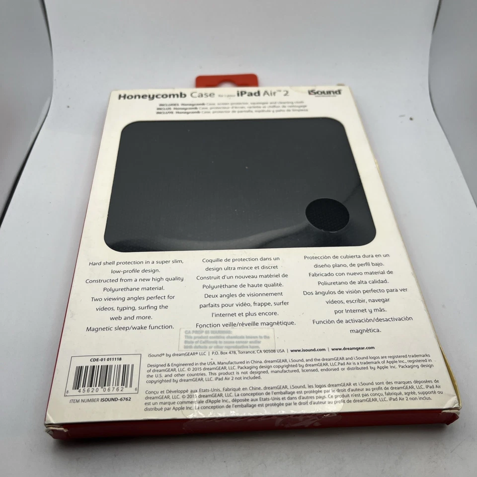 HONEYCOMB CASE FOR IPAD AIR 2 (BLACK) - Image 2 of 2
