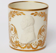Portraittasse 1820/1830 Porzellan Tasse Portrait Friedrich Wilhelm III. Preu&szlig;en