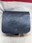Civil War Confederate CS Leather Cartridge Box – Embossed Oval CS Flap