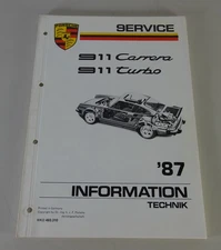 Workshop Manual/Information Technology Porsche 911 Carrera 3.2/911 Turbo 1987