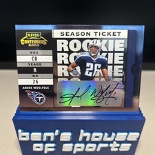 2003 Playoff Contenders Andre Woolfolk Autograph Rookie Card /989. rookie card picture