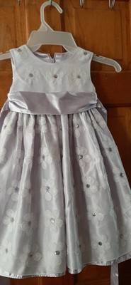 Cinderella Girls Party Dress Lilac Floral Sequiens  Appliques Size 2 T Easter