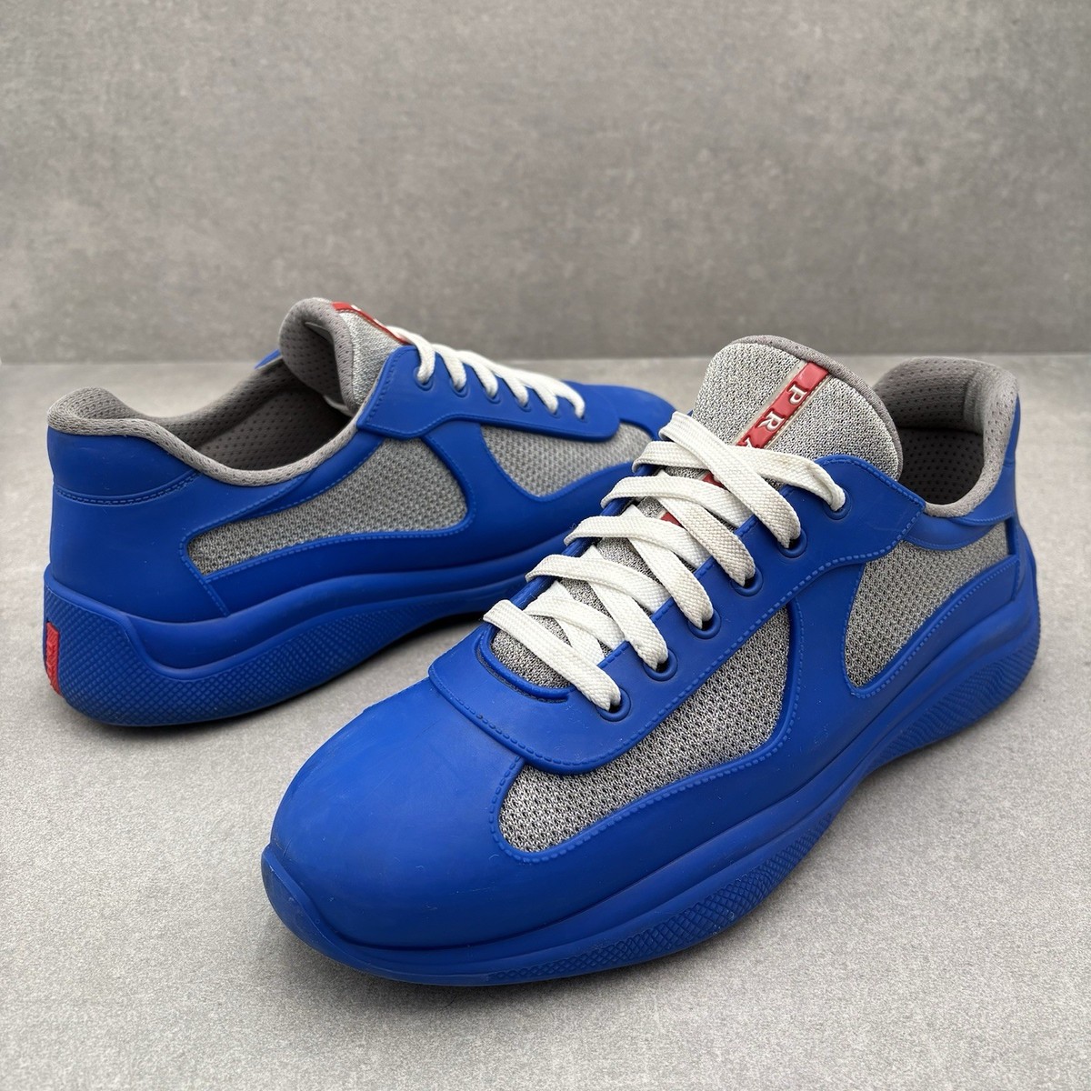 Prada America's Cup Rubber Sneakers ' Grey ' | Size 43 (10 US) | eBay