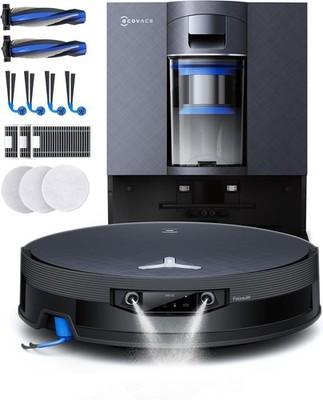 ECOVACS X12 OMNICYCLONE Care Complete Robot Vacuum Cleaner with Mop Function, Bl