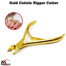 Gold Cuticle Nipper Nails Trimmer Manicure Pedicure Cutter Chiropody Tools