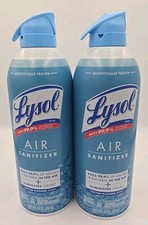 Lot of 2 Lysol Air Sanitizer 10 oz. Cotton Blossom Odor Eliminator
