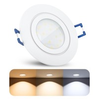RW-2 Led Einbauspot FüR Bad Aussen IP44 Mit Led GU10 5W 3CCT Warm Neutral Kalt