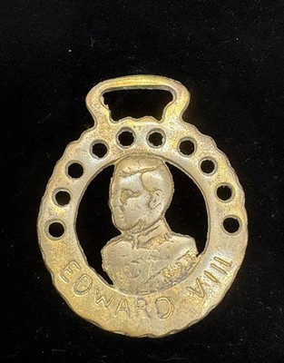 Vintage King Edward VIII  Great Britain Horse Brass
