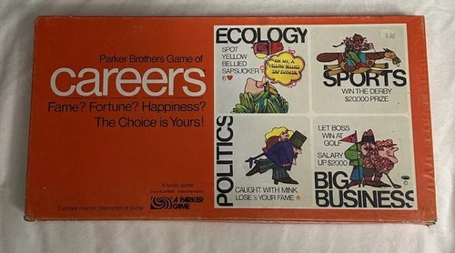 Vintage 1971 Careers Board Game By Parker Brothers