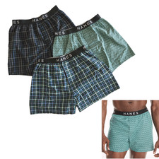 Men's Hanes Ultimate Boxer Underwear 3-pack SZ M
