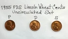 1955 PDS LINCOLN CENTS BU UNC GEM SET SUPER GREAT COINS ***** TAKE A LQQK *****