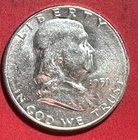 1951S US Franklin SILVER Half Dollar! "San Francisco" Mint! Choice AU Details!