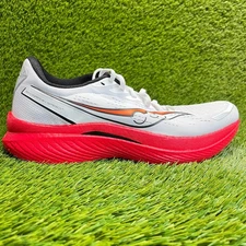Saucony Endorphin Speed 3 Mens Size 13 White Red Running Walking Shoes Sneakers