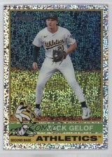 2025 Topps Heritage Chrome Silver Sparkle Refractor Zack Gelof #170 pi4