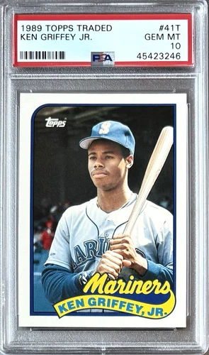 1989 TOPPS TRADED #41T ROOKIE KEN GRIFFEY JR. HOF PSA 10 GEM MT MARINERS