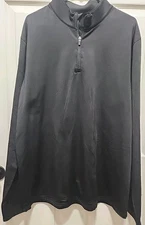 Tesla Gears Inc Winterwear Pullover 1/4 Zip Sweatshirt Men's 2X Large YKZ01-BLK