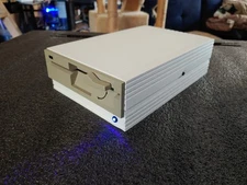 External fully assembled GreaseWeazle (v4) 5.25 inch Floppy Drive with PSU