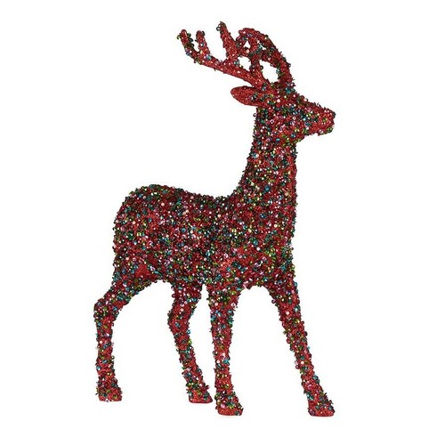 Weihnachts-Rentier Krist+ Bunt Weihnachts-Rentier 15 x 45 x 30 cm Glitzernd [ - Bild 2 von 2