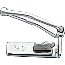 14K White Gold Box Clasp Replacement Tongue 8mm